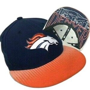 New Era - NFL Denver Broncos Snapback Hat - Navy Blue - Inner Embroidery -6 5/8"